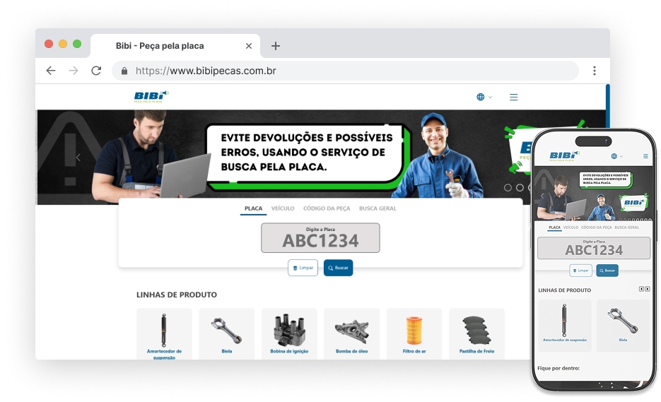 Mockup plataforma Bibi